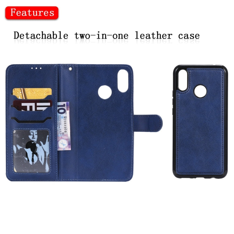 For Huawei nova 3i Solid Color Horizontal Flip Protective Case with Holder & Card Slots & Wallet & Photo Frame & Lanyard