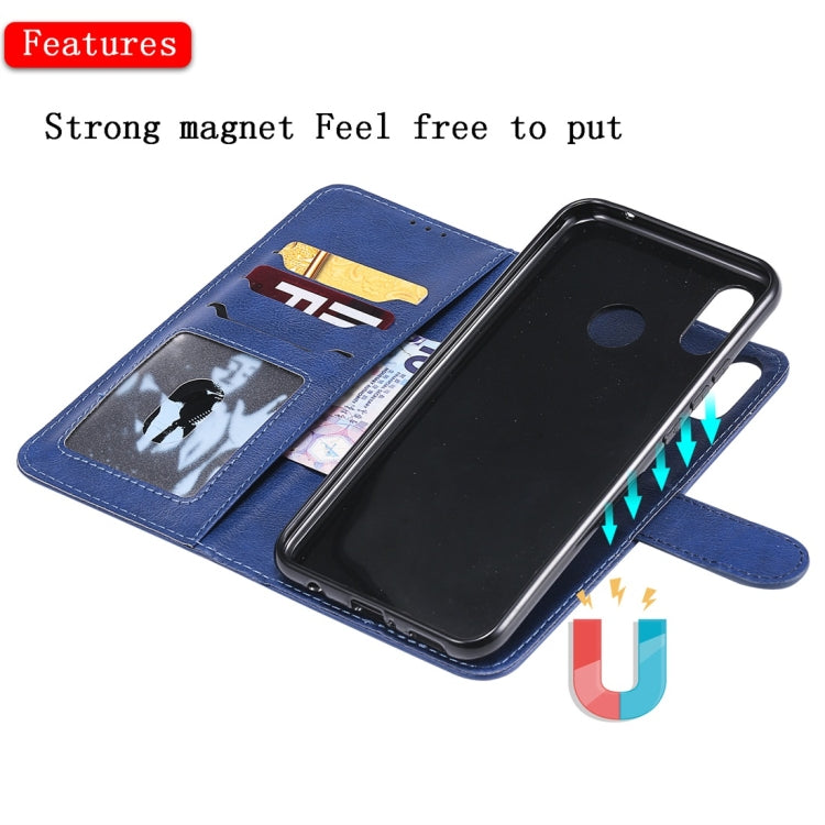 For Huawei nova 3i Solid Color Horizontal Flip Protective Case with Holder & Card Slots & Wallet & Photo Frame & Lanyard