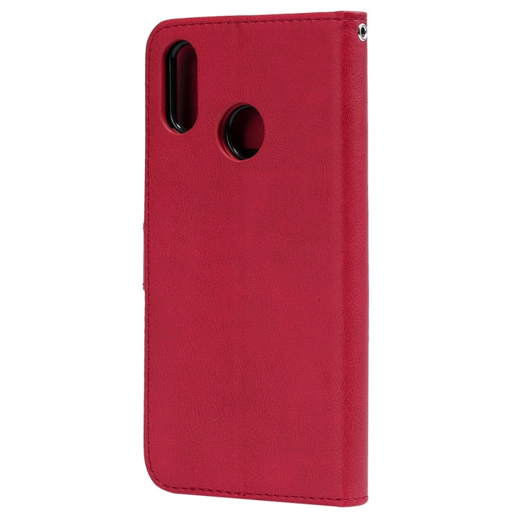 For Huawei nova 3i Solid Color Horizontal Flip Protective Case with Holder & Card Slots & Wallet & Photo Frame & Lanyard