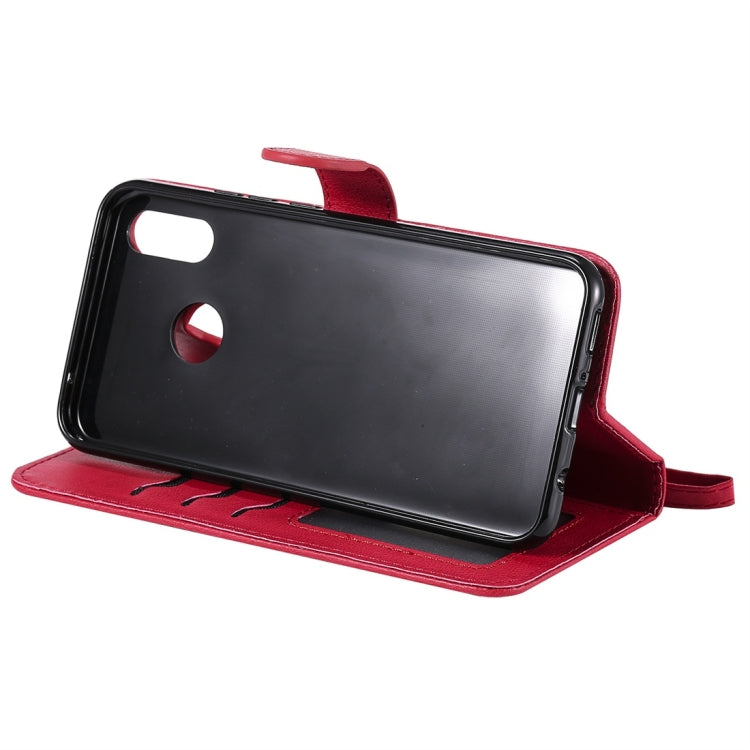 For Huawei nova 3i Solid Color Horizontal Flip Protective Case with Holder & Card Slots & Wallet & Photo Frame & Lanyard