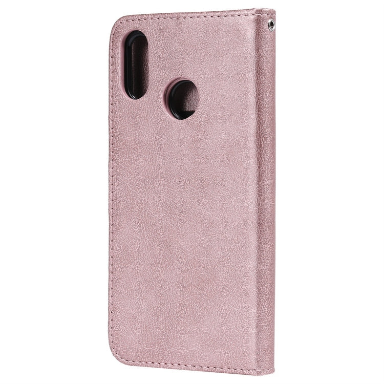 For Huawei nova 3i Solid Color Horizontal Flip Protective Case with Holder & Card Slots & Wallet & Photo Frame & Lanyard