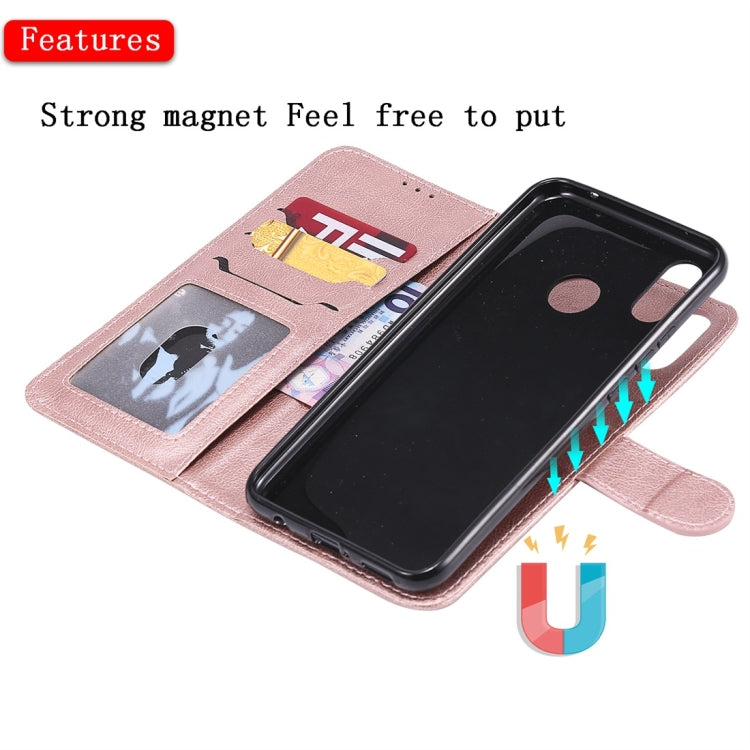 For Huawei nova 3i Solid Color Horizontal Flip Protective Case with Holder & Card Slots & Wallet & Photo Frame & Lanyard