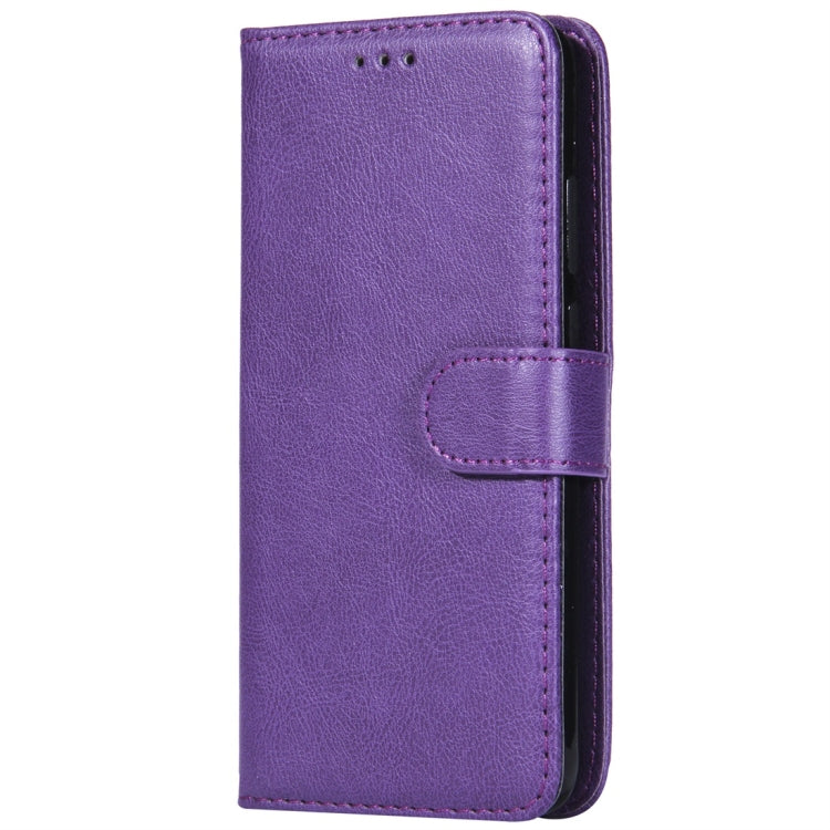 For Huawei P20 Solid Color Horizontal Flip Protective Case with Holder & Card Slots & Wallet & Photo Frame & Lanyard