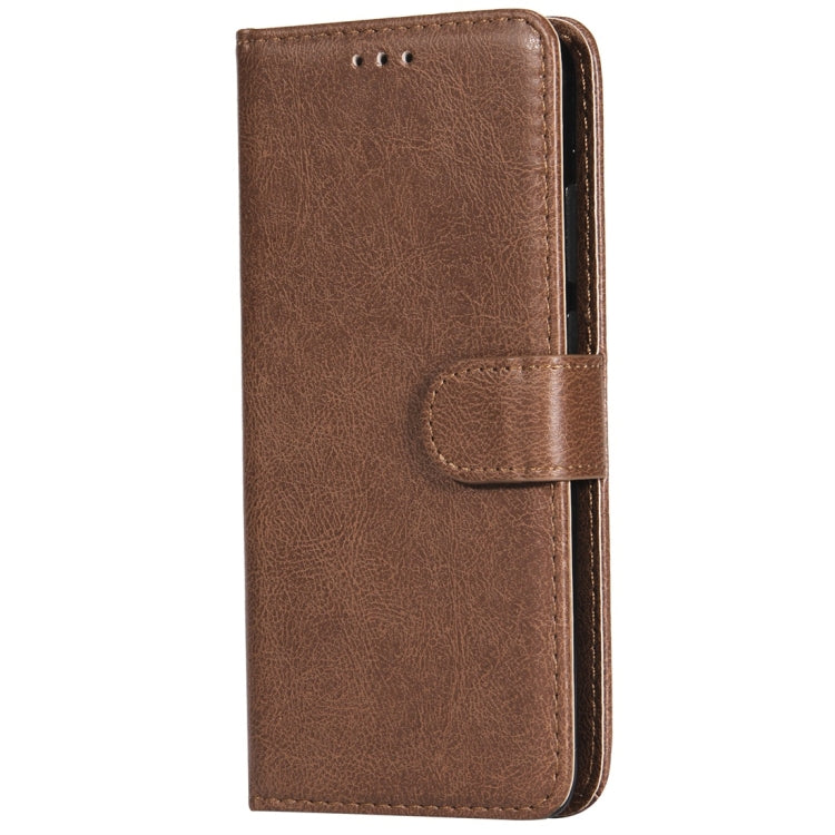 For Huawei P20 Solid Color Horizontal Flip Protective Case with Holder & Card Slots & Wallet & Photo Frame & Lanyard