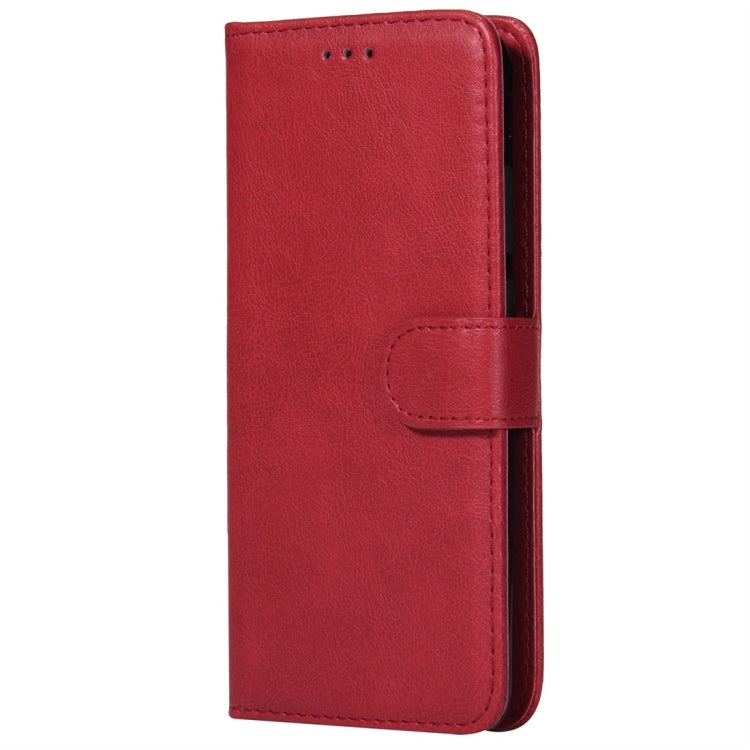 For Huawei P20 Solid Color Horizontal Flip Protective Case with Holder & Card Slots & Wallet & Photo Frame & Lanyard