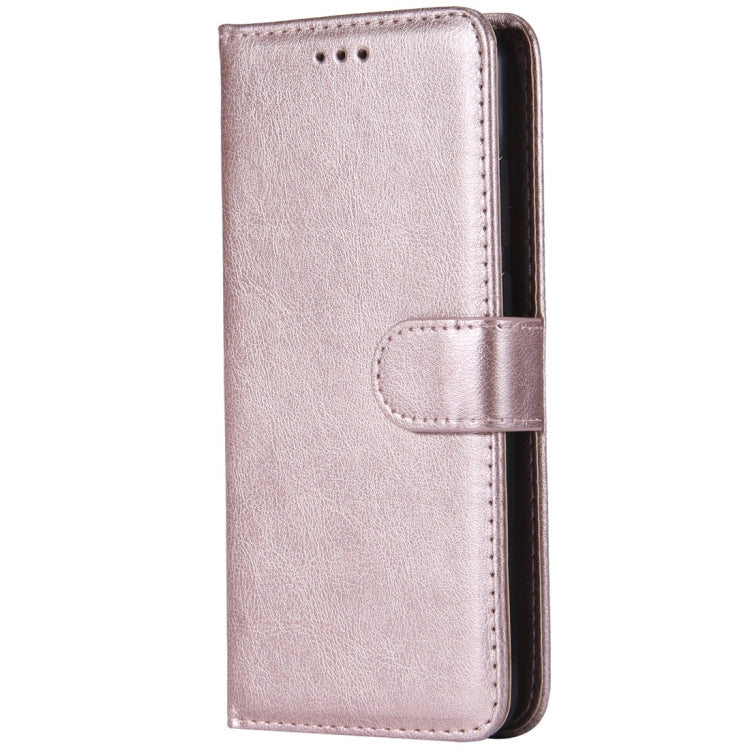For Huawei P20 Solid Color Horizontal Flip Protective Case with Holder & Card Slots & Wallet & Photo Frame & Lanyard