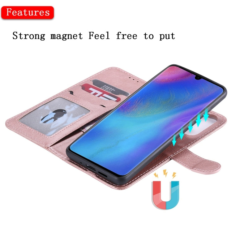 For Huawei P30 Pro Solid Color Horizontal Flip Protective Case with Holder & Card Slots & Wallet & Photo Frame & Lanyard