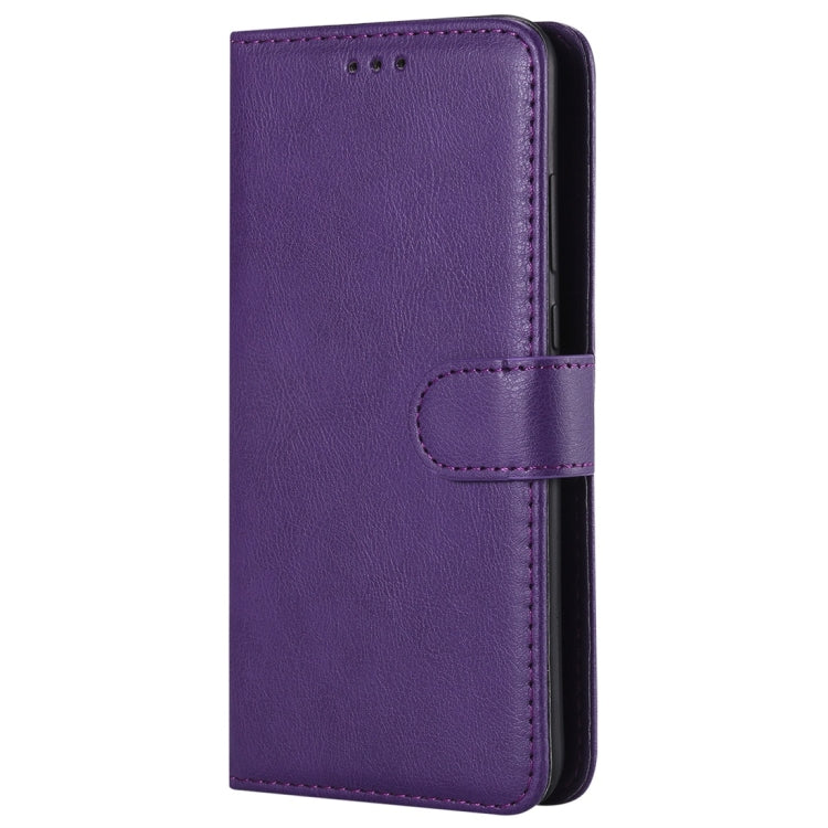 For Huawei P30 Solid Color Horizontal Flip Protective Case with Holder & Card Slots & Wallet & Photo Frame & Lanyard