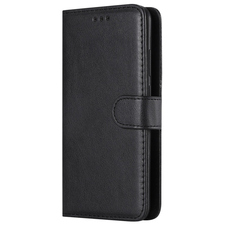 For Huawei P30 Solid Color Horizontal Flip Protective Case with Holder & Card Slots & Wallet & Photo Frame & Lanyard