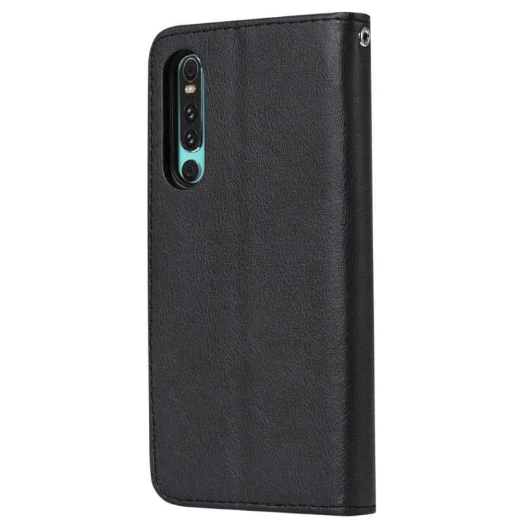 For Huawei P30 Solid Color Horizontal Flip Protective Case with Holder & Card Slots & Wallet & Photo Frame & Lanyard