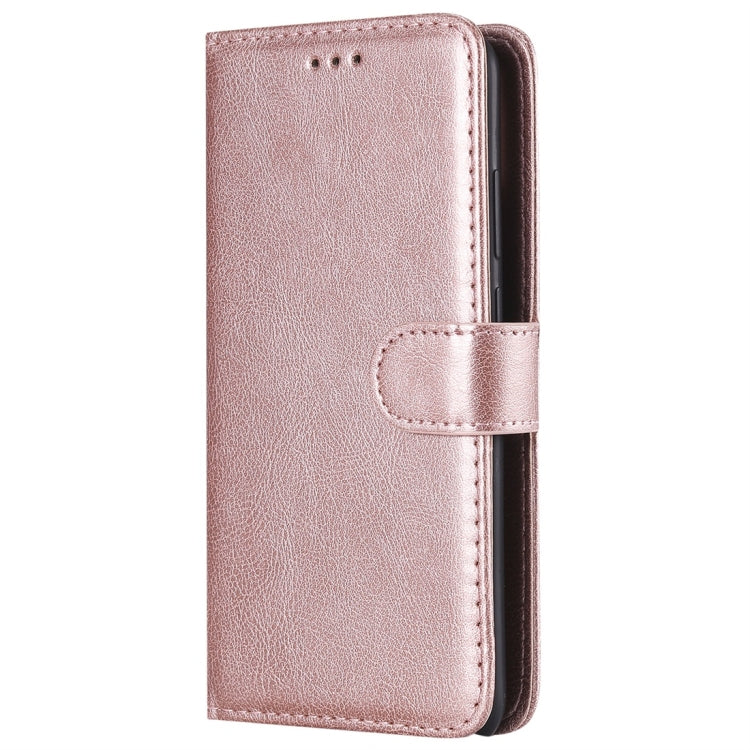 For Huawei P30 Solid Color Horizontal Flip Protective Case with Holder & Card Slots & Wallet & Photo Frame & Lanyard