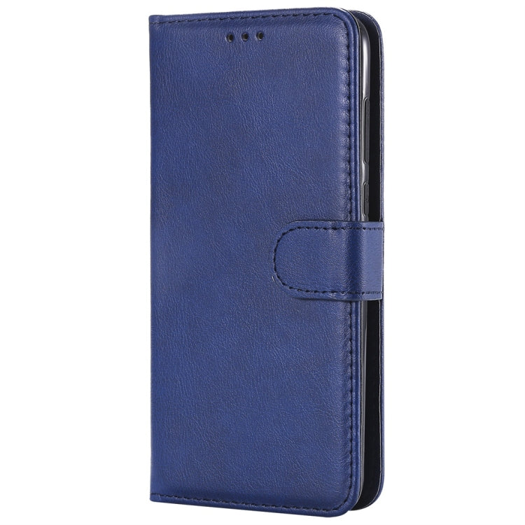 For Huawei P Smart / Enjoy 7s Solid Color Horizontal Flip Protective Case with Holder & Card Slots & Wallet & Photo Frame & Lanyard