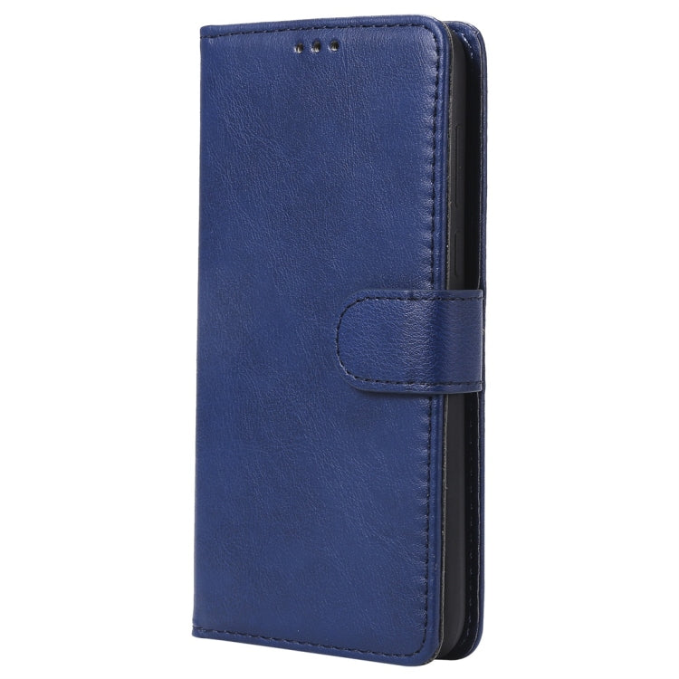 For Huawei Y5 Prime (2018) Solid Color Horizontal Flip Protective Case with Holder & Card Slots & Wallet & Photo Frame & Lanyard