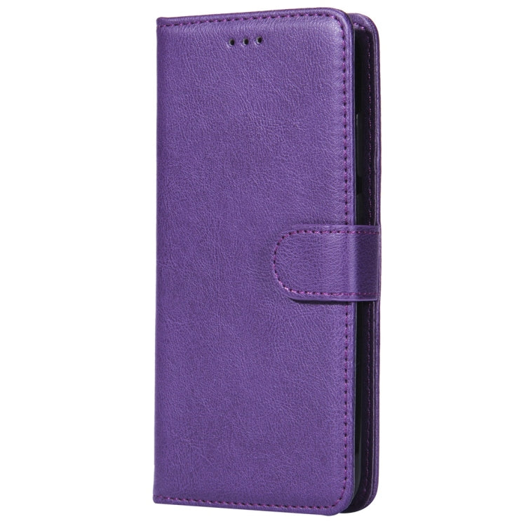 For Huawei Y6 (2018) / Honor 7A Solid Color Horizontal Flip Protective Case with Holder & Card Slots & Wallet & Photo Frame & Lanyard