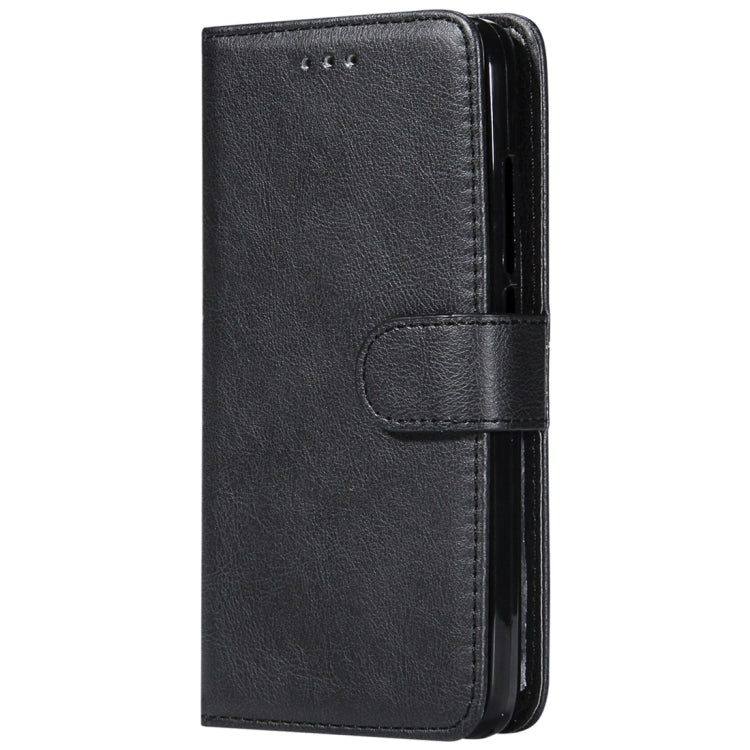 For Huawei Y6 Pro / Enjoy 5 Solid Color Horizontal Flip Protective Case with Holder & Card Slots & Wallet & Photo Frame & Lanyard
