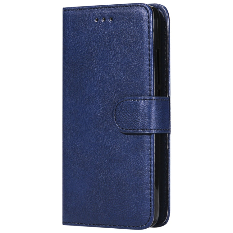 For Huawei Y6 Pro / Enjoy 5 Solid Color Horizontal Flip Protective Case with Holder & Card Slots & Wallet & Photo Frame & Lanyard