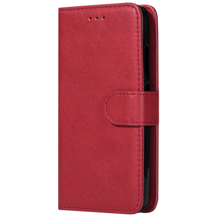 For Huawei Y6 Pro / Enjoy 5 Solid Color Horizontal Flip Protective Case with Holder & Card Slots & Wallet & Photo Frame & Lanyard