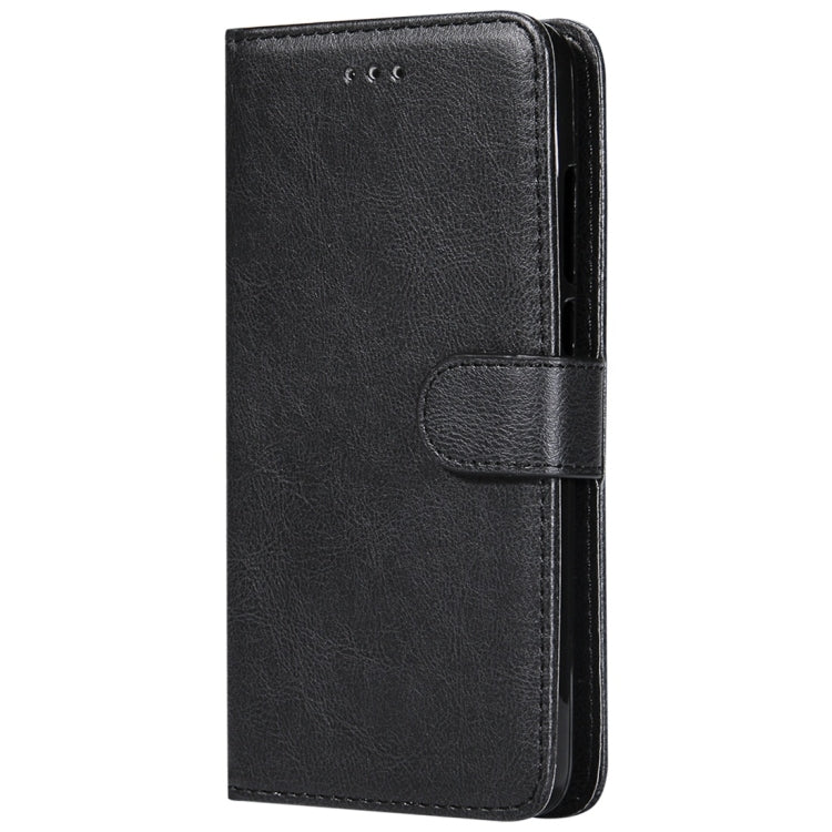 For Huawei Y6 (2019) Solid Color Horizontal Flip Protective Case with Holder & Card Slots & Wallet & Photo Frame & Lanyard