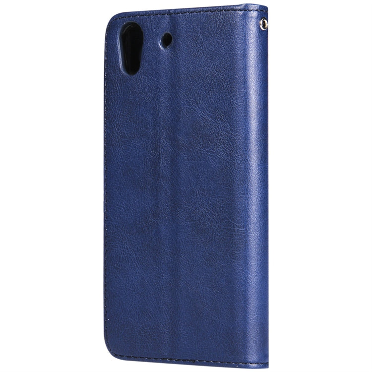 For Huawei Y6 (2019) Solid Color Horizontal Flip Protective Case with Holder & Card Slots & Wallet & Photo Frame & Lanyard