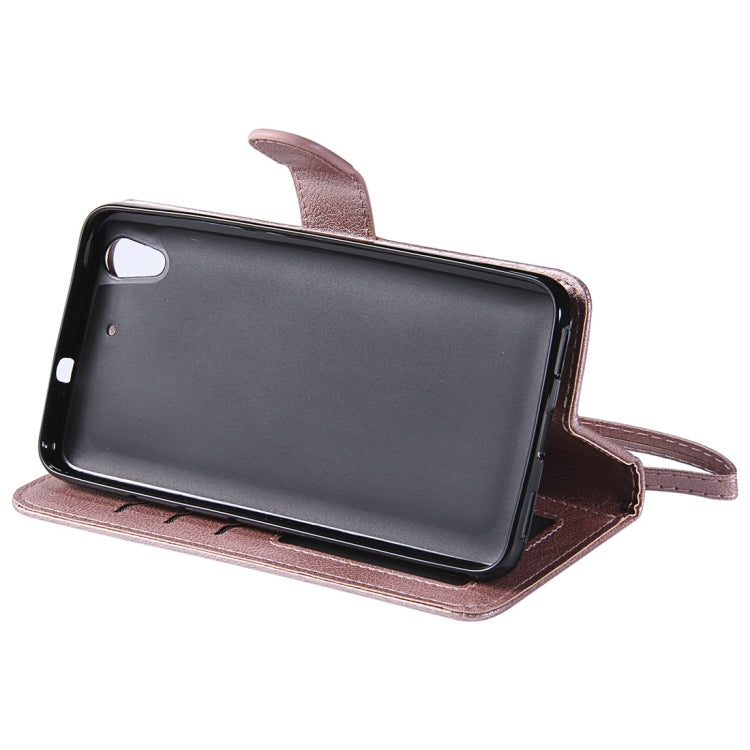 For Huawei Y6 (2019) Solid Color Horizontal Flip Protective Case with Holder & Card Slots & Wallet & Photo Frame & Lanyard