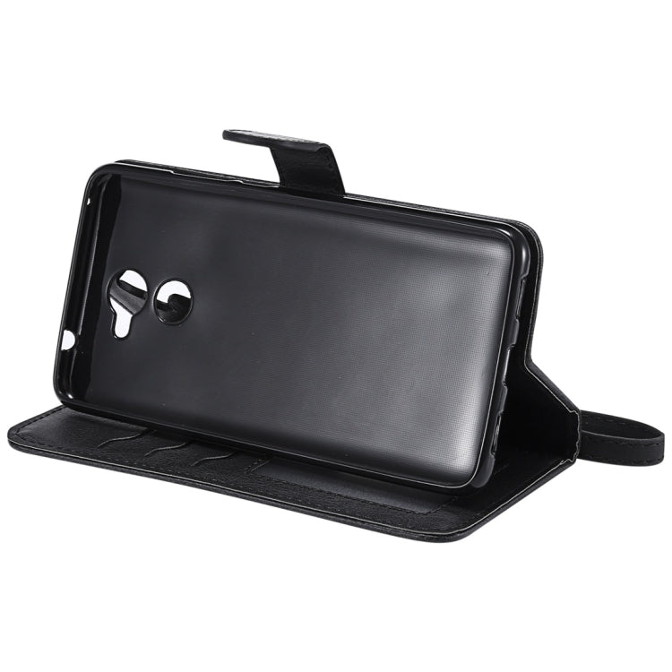 For Huawei Y7 Prime Solid Color Horizontal Flip Protective Case with Holder & Card Slots & Wallet & Photo Frame & Lanyard