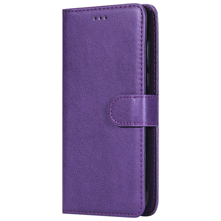 For Huawei Y7 Pro / Honor 7C Solid Color Horizontal Flip Protective Case with Holder & Card Slots & Wallet & Photo Frame & Lanyard