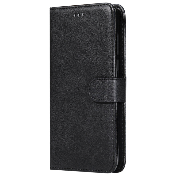 For Huawei Y7 Pro / Honor 7C Solid Color Horizontal Flip Protective Case with Holder & Card Slots & Wallet & Photo Frame & Lanyard