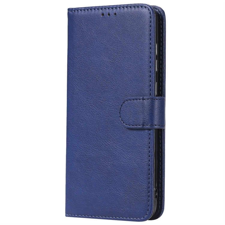 For Huawei Enjoy 9 / Y7 (2019) Solid Color Horizontal Flip Protective Case with Holder & Card Slots & Wallet & Photo Frame & Lanyard