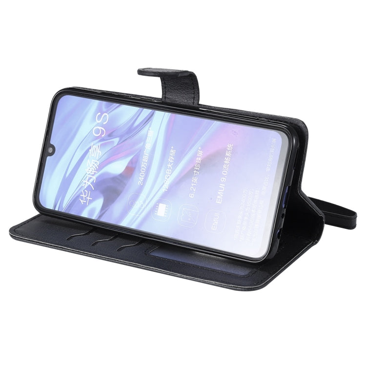 For Huawei Honor 10i Solid Color Horizontal Flip Protective Case with Holder & Card Slots & Wallet & Photo Frame & Lanyard