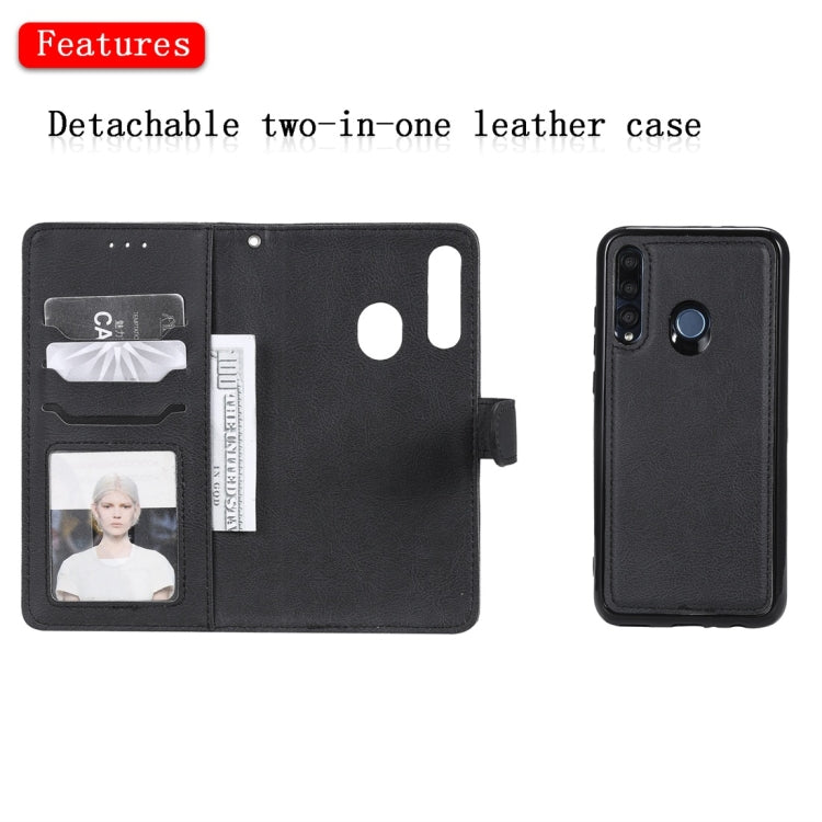 For Huawei Honor 10i Solid Color Horizontal Flip Protective Case with Holder & Card Slots & Wallet & Photo Frame & Lanyard