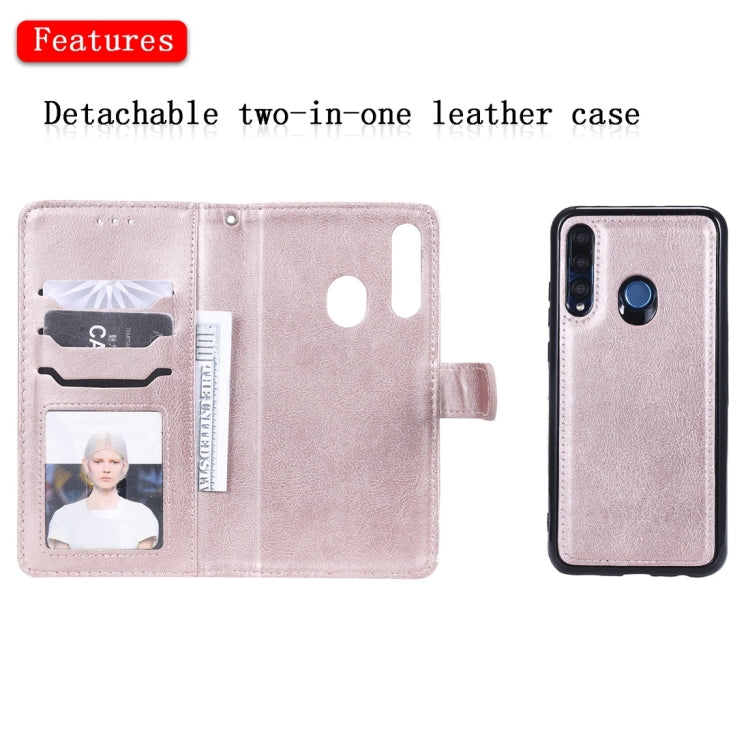 For Huawei Honor 10i Solid Color Horizontal Flip Protective Case with Holder & Card Slots & Wallet & Photo Frame & Lanyard