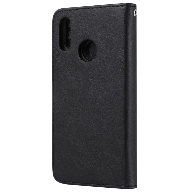 For Huawei Honor 10 Lite Solid Color Horizontal Flip Protective Case with Holder & Card Slots & Wallet & Photo Frame & Lanyard