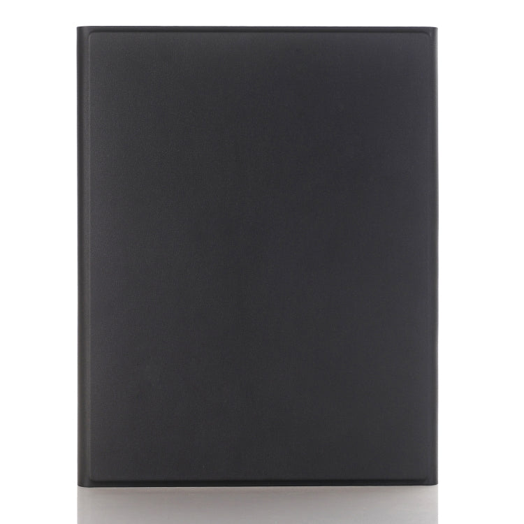 A07B-A Lambskin Texture Square Keycap Bluetooth Keyboard Leather Case with Touch Control For iPad 9.7 2018 & 2017 / Pro 9.7 inch / Air 2