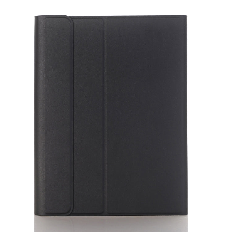 A07B-A Lambskin Texture Square Keycap Bluetooth Keyboard Leather Case with Touch Control For iPad 9.7 2018 & 2017 / Pro 9.7 inch / Air 2