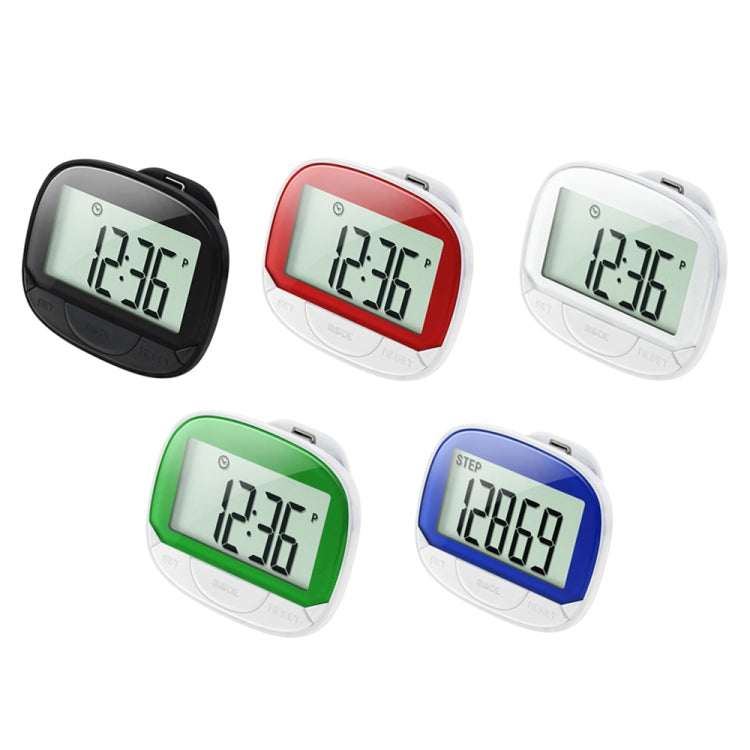 CR864 Multi-function LCD Large Screen 2D Pedometer with Back Buckle