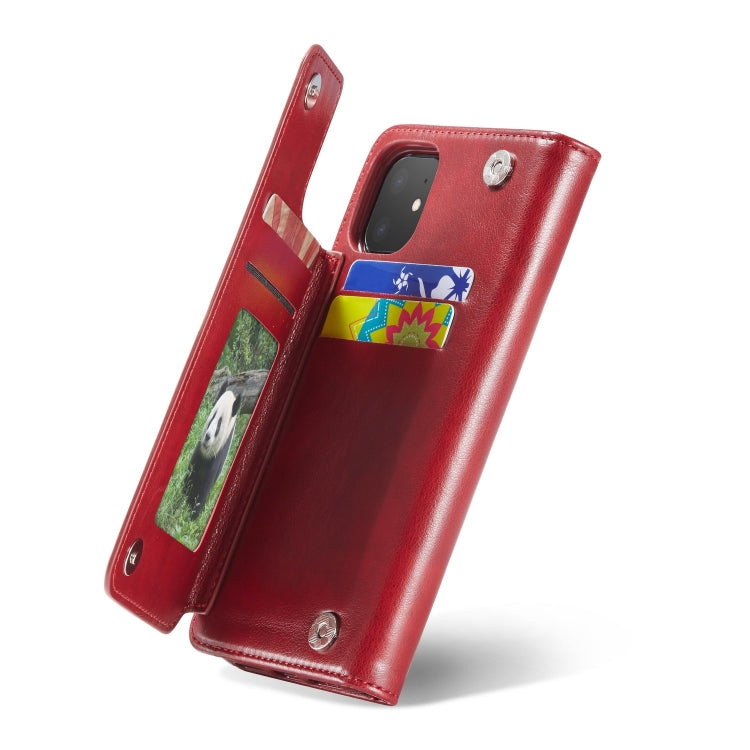 For iPhone 11 Forwenw Multi-card Series Horizontal Flip PU Leather Case with Holder & Card Slots & Wallet
