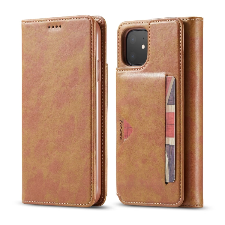 For iPhone 11 Forwenw Multi-card Series Horizontal Flip PU Leather Case with Holder & Card Slots & Wallet