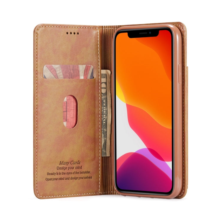 For iPhone 11 Forwenw Multi-card Series Horizontal Flip PU Leather Case with Holder & Card Slots & Wallet