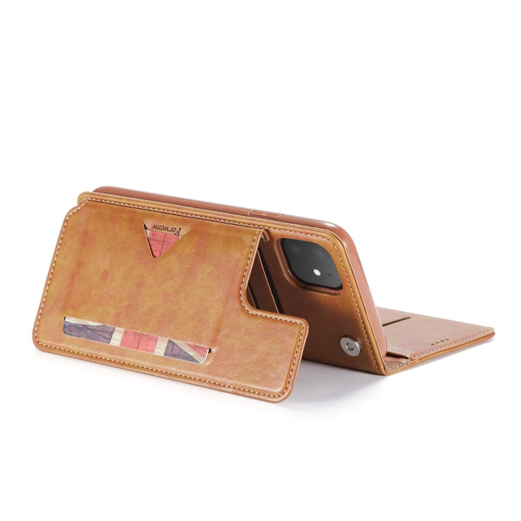 For iPhone 11 Forwenw Multi-card Series Horizontal Flip PU Leather Case with Holder & Card Slots & Wallet