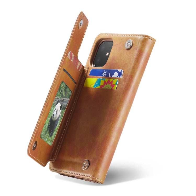 For iPhone 11 Forwenw Multi-card Series Horizontal Flip PU Leather Case with Holder & Card Slots & Wallet