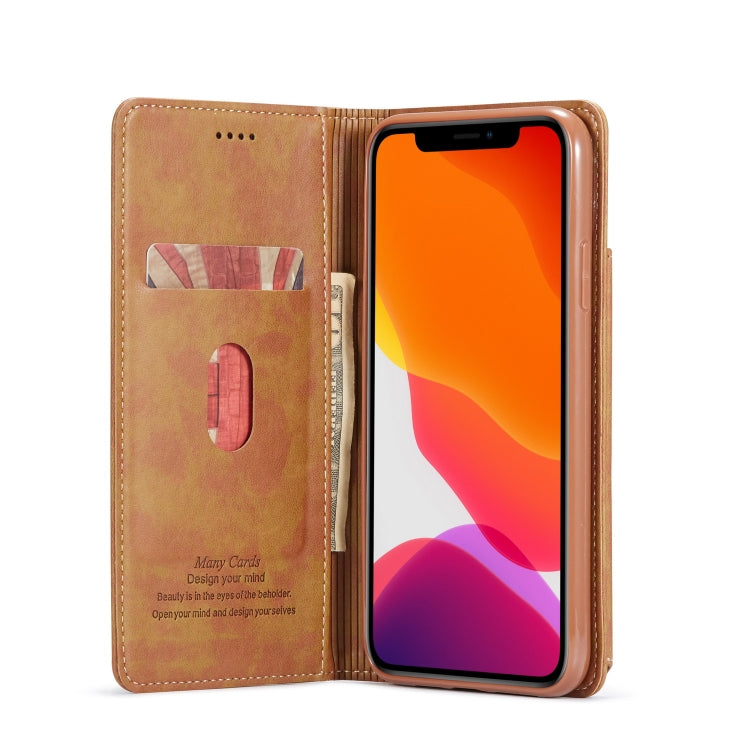 For iPhone 11 Pro Forwenw Multi-card Series Horizontal Flip PU Leather Case with Holder & Card Slots & Wallet