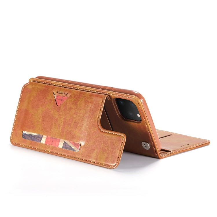 For iPhone 11 Pro Forwenw Multi-card Series Horizontal Flip PU Leather Case with Holder & Card Slots & Wallet