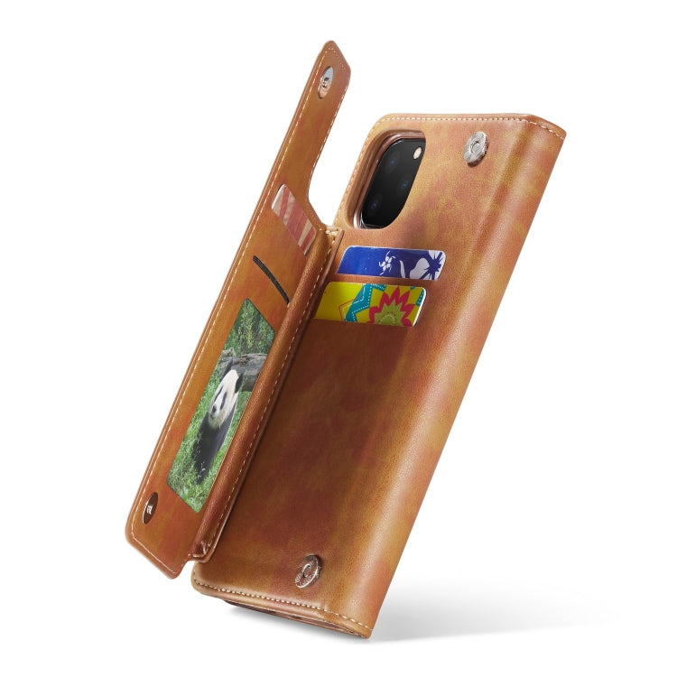For iPhone 11 Pro Forwenw Multi-card Series Horizontal Flip PU Leather Case with Holder & Card Slots & Wallet