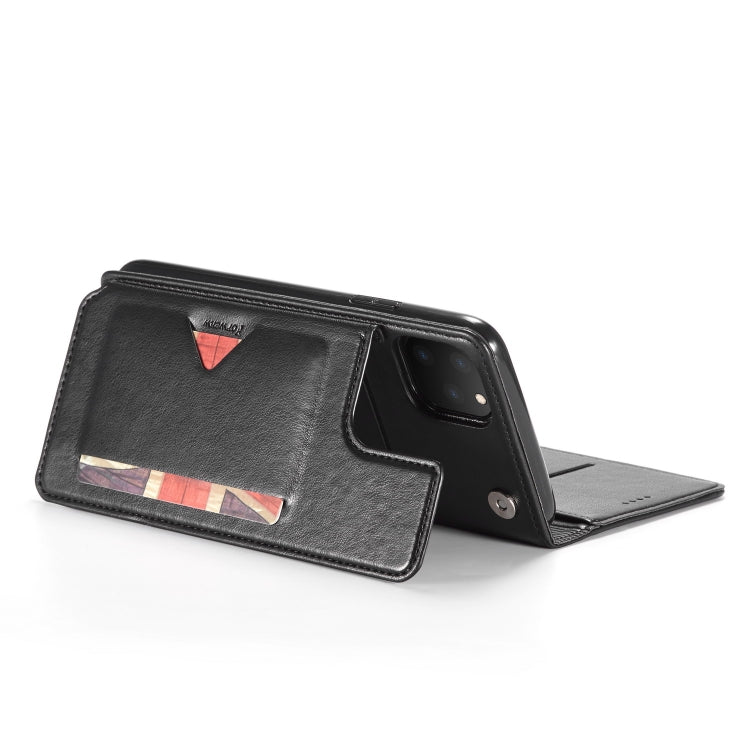 For iPhone 11 Pro Max Forwenw Multi-card Series Horizontal Flip PU Leather Case with Holder & Card Slots & Wallet