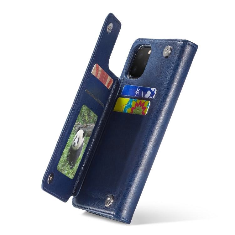 For iPhone 11 Pro Max Forwenw Multi-card Series Horizontal Flip PU Leather Case with Holder & Card Slots & Wallet