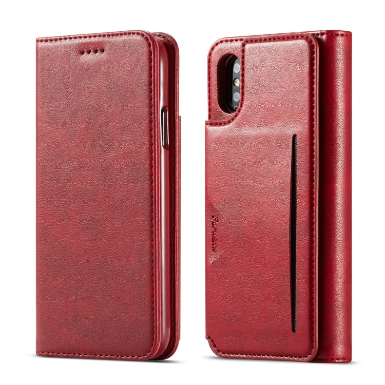 For iPhone X / XS Forwenw Multi-card Series Horizontal Flip PU Leather Case with Holder & Card Slots & Wallet