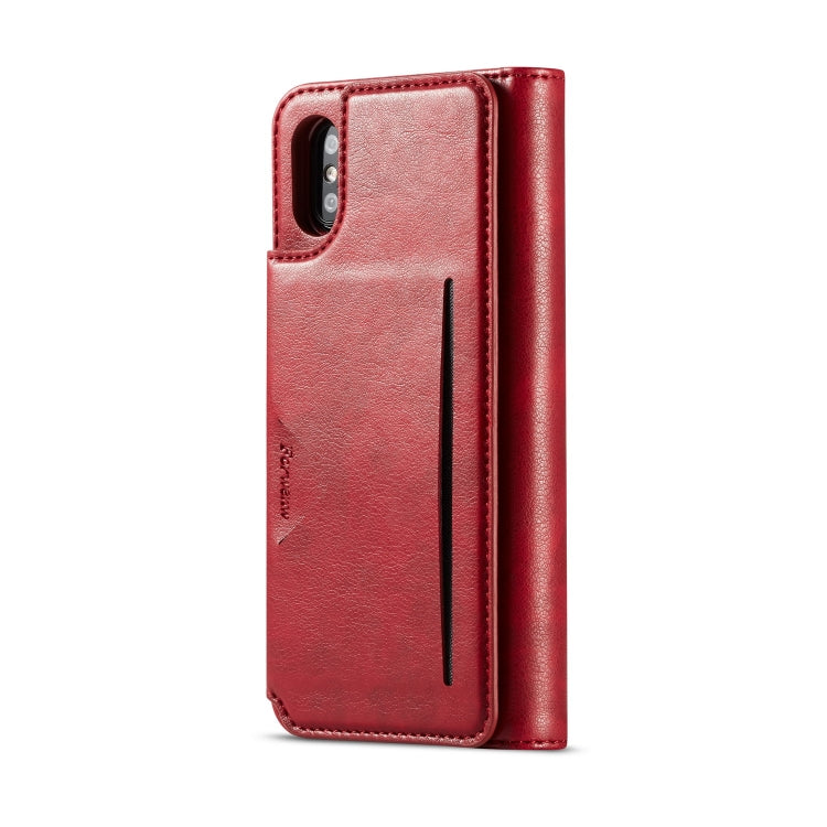 For iPhone X / XS Forwenw Multi-card Series Horizontal Flip PU Leather Case with Holder & Card Slots & Wallet