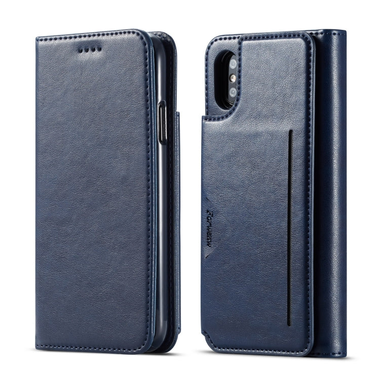 For iPhone X / XS Forwenw Multi-card Series Horizontal Flip PU Leather Case with Holder & Card Slots & Wallet