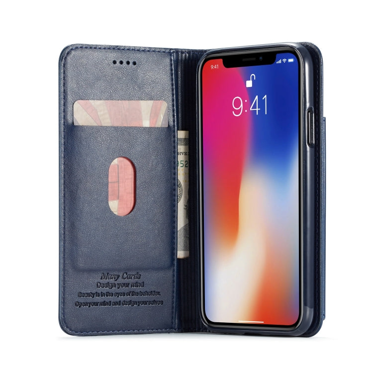 For iPhone X / XS Forwenw Multi-card Series Horizontal Flip PU Leather Case with Holder & Card Slots & Wallet