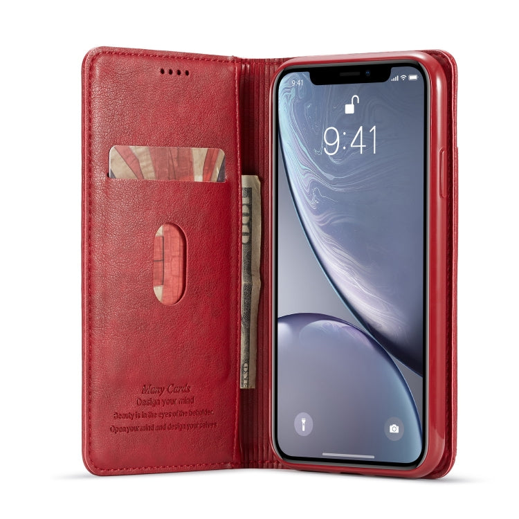 For iPhone XR Forwenw Multi-card Series Horizontal Flip PU Leather Case with Holder & Card Slots & Wallet